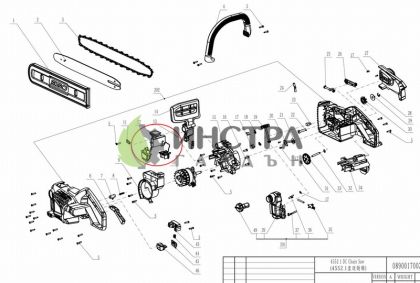 КОНТРОЛНА ПЛАТКА PCBA CS1400E/1600E (ЗА МОТОРЕН ТРИОН) - 2830039003
