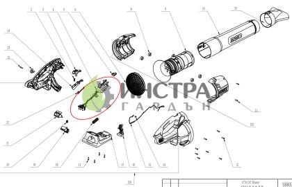 КОНТРОЛНА ПЛАТКА PCBA LB5300E (ЗА ВЪЗДУШНА МЕТЛА) - 2830105001