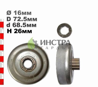 ВОДЕЩО КОЛЕЛО 325-7(С РИНГ) HQ262,50,51,55 - 29175X