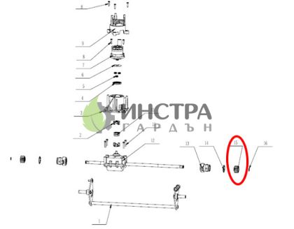 ПИНЬОН ЗА ВАЛ САМОХОД LM2014E-SP/LM2024ELM2024E-SP (ЗА КОСАЧКА) - 3520870001