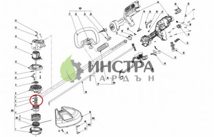 ПРУЖИНА ЗА БУТОНА ЗА КОРДОВАТА  ГЛАВА EGO - 3660582001