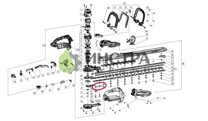 ПЛОЧКА ОПОРНА ЗА НОЖА HT5100E/HT6500E/HTA2000 - 3705991001