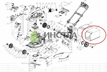КОШ ЗА ТРЕВА 80L LM2230E-SP - 3800246004