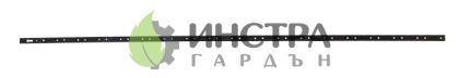ШИНА МЕТАЛНА 19 С ДУПКИ 2465 - 2465