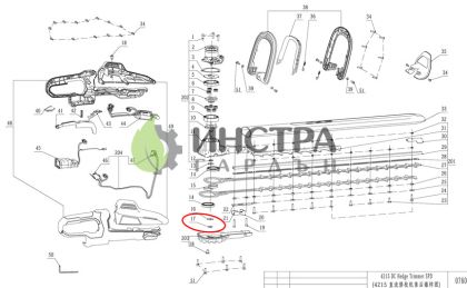 ШАЙБА ПРУЖИННА ЗА HTX6500 (НОЖИЦА ЗА ЖИВ ПЛЕТ) - 3660652001
