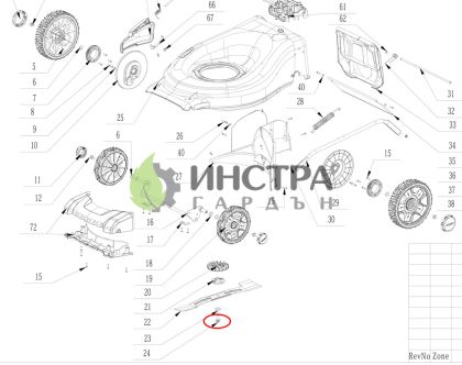 БОЛТ ЗА ФЛАНЕЦА ЗА НОЖА М10х25 - 5640226001