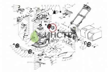 ЗЪБНО КОЛЕЛО ЗА КОСАЧКА ЗАДНО LM - 3128957001