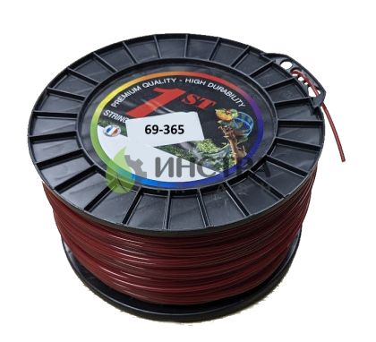 КОРДА D2.4MM X 262M (КРЪГЛА-ЧЕРВЕНА), 69-365