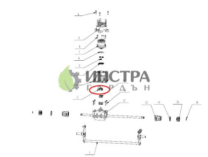 ВРЪЗКА ЗА ОС НА ТРАНСМИСИЯТА В САМОХОДА LM2024E-SP/LM2122E-SP - 3520672001
