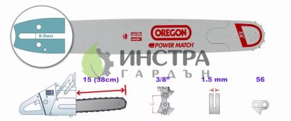 ШИНА 15``-3/8``-1.5ММ (POWERCUT) - 158RNDD009 158RNDD009