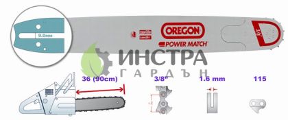 ШИНА 36``-3/8``-1.6ММ (POWERCUT) - 363RNDD009 363RNDD009