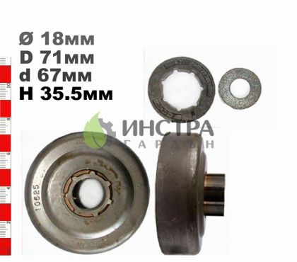 ВОДЕЩО КОЛЕЛО 404-7(С РИНГ) ST08, 08S, S-10 - 10625X