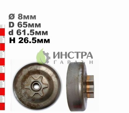 ВОДЕЩО КОЛЕЛО 3/8-6(ХОБИ) HM 3300, 3850, 3800 - 108567