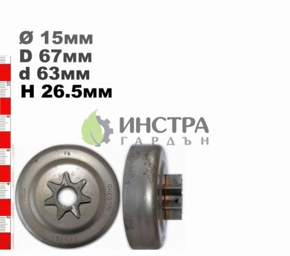 ВОДЕЩО КОЛЕЛО 325-7(КАСЕТА) ALPINA 400, 500 - 111185X