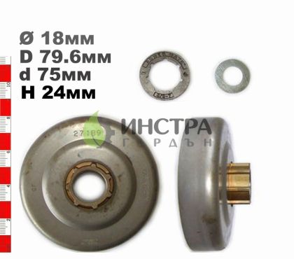 ВОДЕЩО КОЛЕЛО 3/8-7(С РИНГ)   D112,113,114,116,120 - 27189X