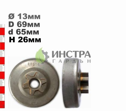 ВОДЕЩО КОЛЕЛО 3/8-6(ХОБИ) ST009,010,011,MS200T - 28016X 28016X