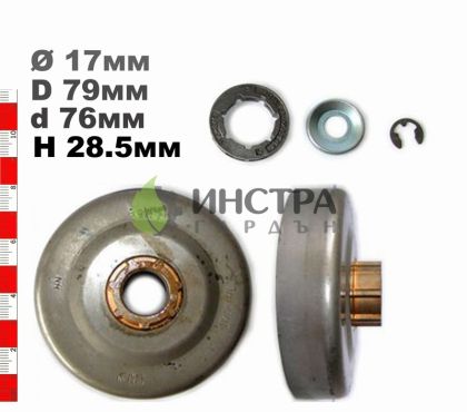 ВОДЕЩО КОЛЕЛО 3/8-7(С РИНГ) ST044,046, MS361, MS362, MS440, MS441, MS460, - 38470X