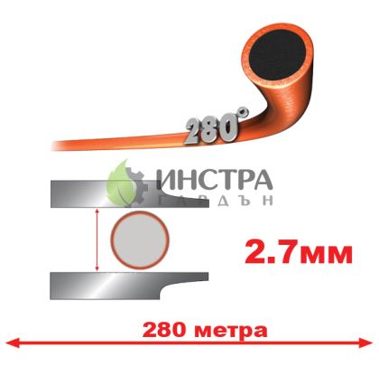 КОРДА D2.7ММ Х 280М TECHNI 280° (КРЪГЛА) - 545823