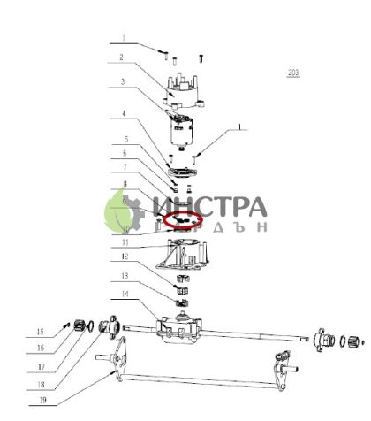 ПЛАНЕТАРНИ ЗЪБНИ КОЛЕЛА САМОХОД  ЗА LM2024E-SP - 3520868001 3520868001