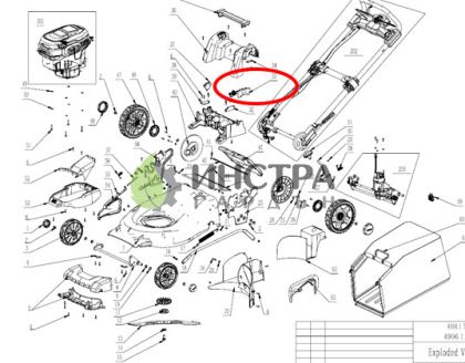 КОНТРОЛНА ПЛАТКА PCBA LM2024E-SP  (ЗА САМОХОД КОСАЧКА) - 2830177002 2830177002