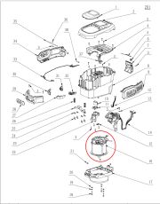 ЕЛЕКТРОМОТОР DC ЗА LM2011E (ЗА КОСАЧКА) - 2730239001 2730239001