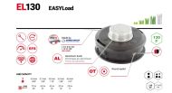КОРДОВА ГЛАВА EASYLOAD D130 MM, M10X1.00 + M12X1.50 LHF STIHL - 50709105 50709105