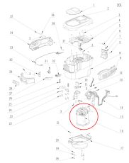 ЕЛЕКТРОМОТОР DC ЗА LM2014E (ЗА САМОХОДНА КОСАЧКА) - 2730238001 2730238001