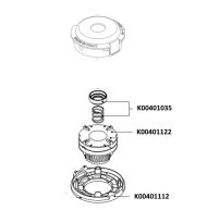 БУТОН-РОЛКА ЗА КОРДОВА ГЛАВА EASYLOAD D109 - K00401122