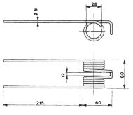 ПРУЖИНА ЗА СЕНОСЪБИРАЧКА FONTANESI - A14103 A14103