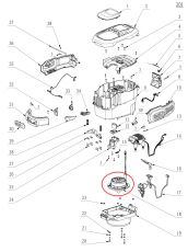 ЕЛЕКТРОМОТОР DC ЗА LM2024E (ЗА КОСАЧКА) - 2730250001 2730250001