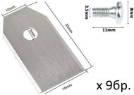 НОЖЧЕТА РЕЗЕРВНИ ЗА КОСАЧКА РОБОТ( 9БР.) HQ, GARDENA - F91108338 F91108338
