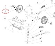 КОЛЕЛО ЗА КОСАЧКА ПРЕДНО LM - 2824429001 2824429001