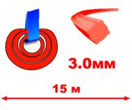 КОРДА D3.0ММ Х 15М (КВАДРАТ,ЧЕРВЕНА) - AC111-A AC111-A