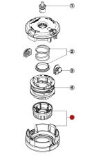 КАПАК + БУТОН ЗА КОРДОВА ГЛАВА EASYWORK D102ММ - K00401186 K00401186