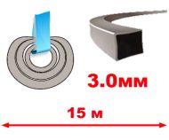 КОРДА D3.0ММ Х 15M (TITANIUM-КВАДРАТ) - CB272-T1