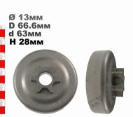 ВОДЕЩО КОЛЕЛО 3/8-6(ХОБИ) HQ141, HQ142, HQ240 - 513446