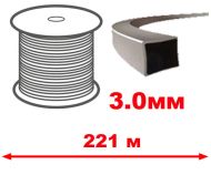 КОРДА D3.0ММ Х 221М (TITANIUM-КВАДРАТ) - DI067-T1