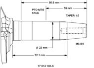 ДВИГАТЕЛ БЕНЗИНОВ KOHLER CH270 (7.0КС)( КОНУСЕН ВАЛ 23ММ) - CH270-3216