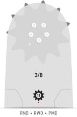 ШИНА 24``-3/8``-1.5ММ (POWERCUT) - 248RNDD009