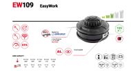 КОРДОВА ГЛАВА EASYWORK D109ММ, M10X1.25 LHF HQ - 50729004