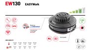 КОРДОВА ГЛАВА EASYWORK D130ММ, M10X1.25 LHF HQ - 50739003