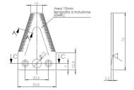 НОЖЧЕ С ДОЛНО НАЗЪБВАНЕ ЗА ГРЕДА ЕВРОПА С D5.5MM 59015 - 59015
