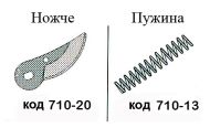 НОЖЧЕ РЕЗЕРВНО ЗА НОЖИЦА 341 - 20