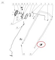 ДРЪЖКА ЗА РЕГУЛИРАНЕ НА РЪКОХВАТКА LM2011E/LM2014E-SP - 2824261001