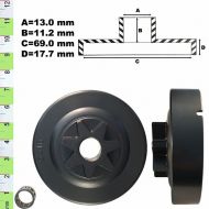 ВОДЕЩО КОЛЕЛО+ЛАГЕР 3/8-7 (КАСЕТА) STMS260, MS270, 100876-ITAL