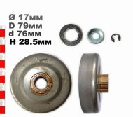 ВОДЕЩО КОЛЕЛО 3/8-7(С РИНГ) ST044,046, MS361, MS362, MS440, MS441, MS460, - 38470X 38470X