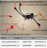 КОНТРОЛНА ПЛАТКА PCBA LM2024E-SP  (ЗА САМОХОД КОСАЧКА) - 2830177002 2830177002